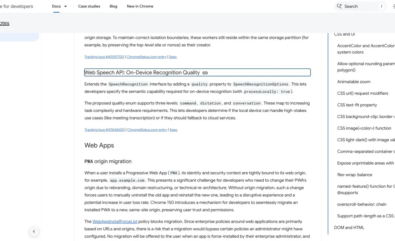 Chrome 150 On-Device Speech: Pick Command, Dictation, or Conversation First