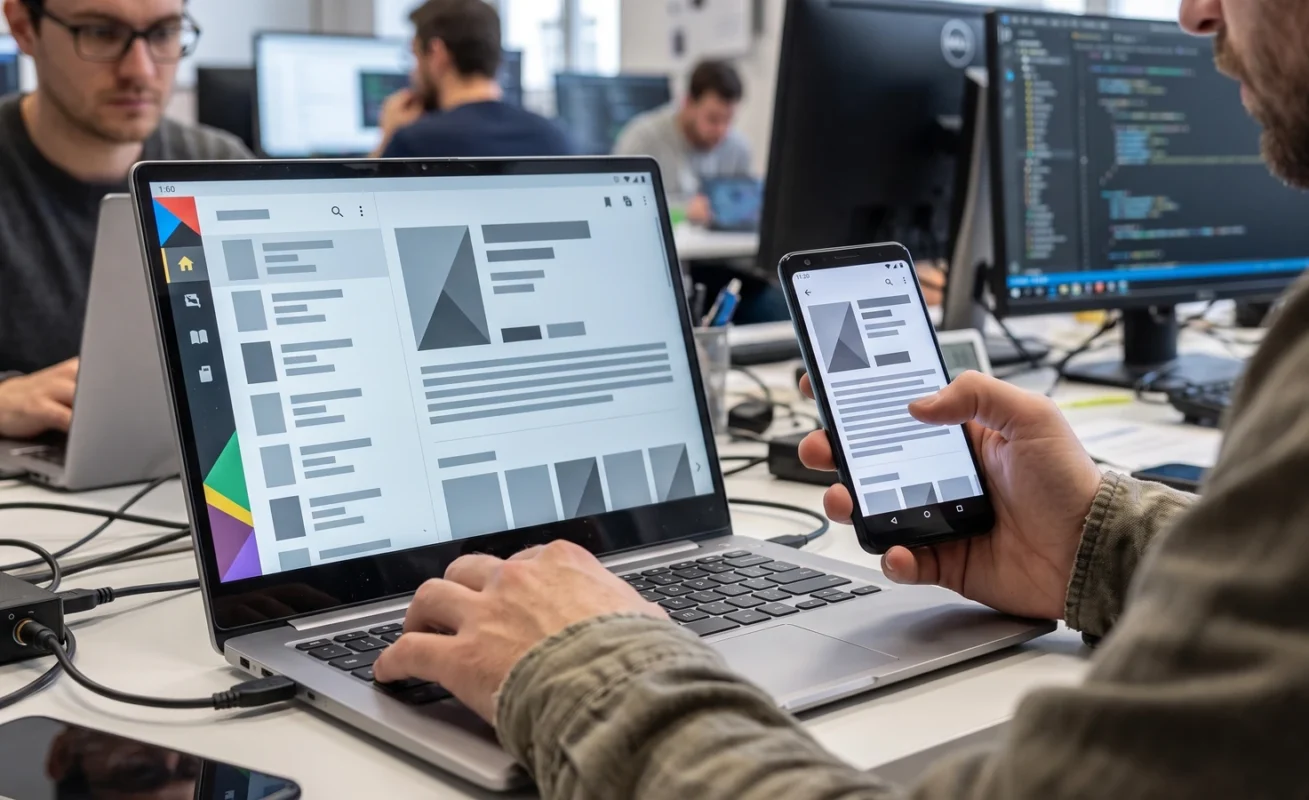 Googlebook adaptive Android app guide: stop stretching the phone layout