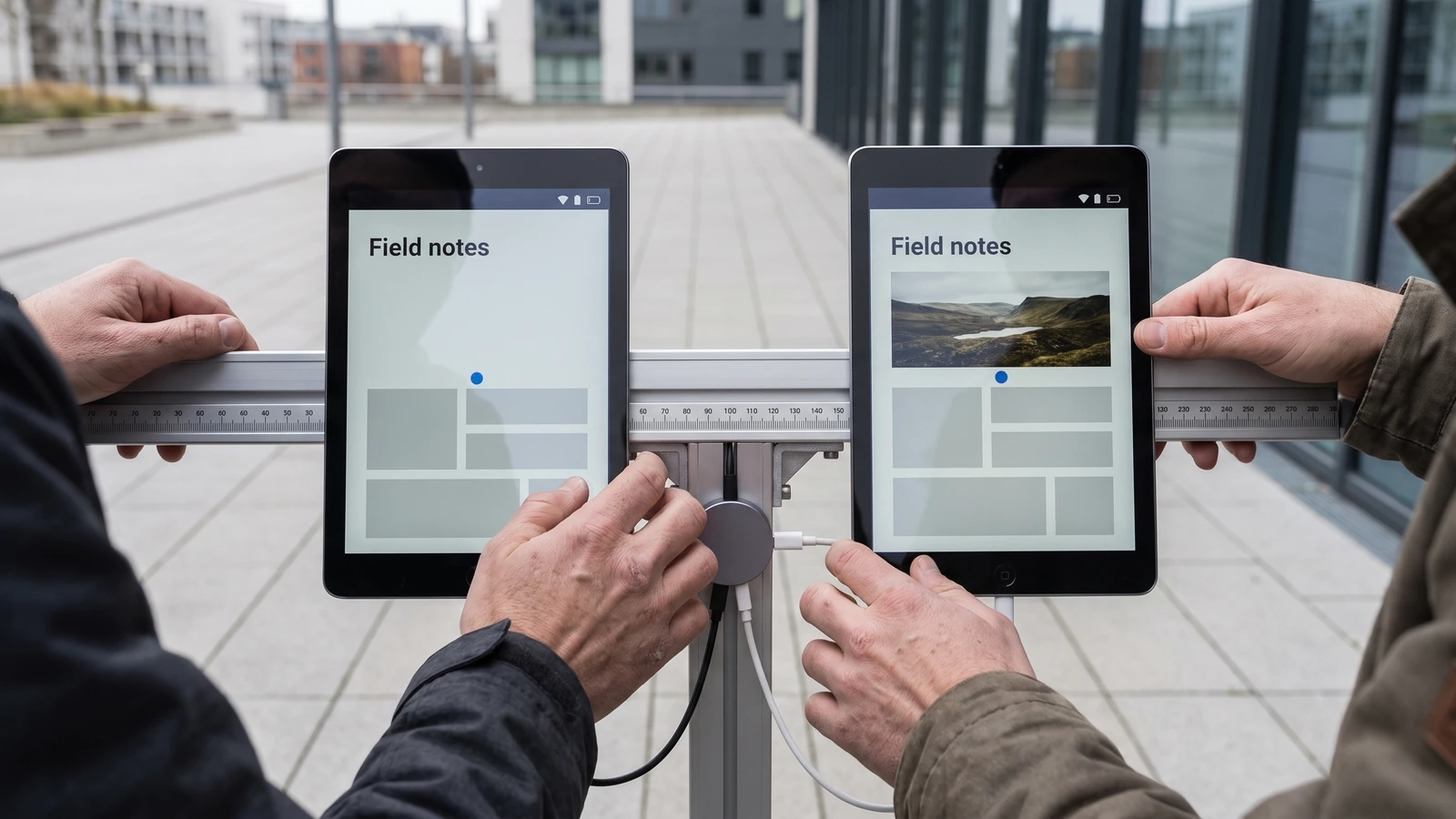 Safari 27 scroll anchoring: web engineer measuring a stable reading position while an image loads above it in Safari